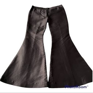 Giles designer flare pants in black